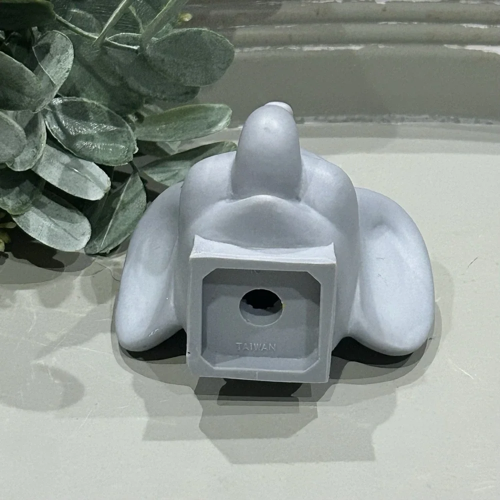 Vintage Tyco Super Blocks Grey‎ Elephant Animal Figure Vinyl Rubber